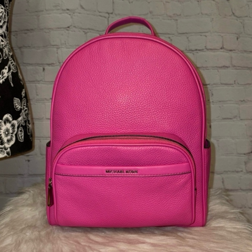 Michael Kors BEX Medium Backpack/JET SET DoubleZip Wallet 2pc Set - Picture 3 of 10